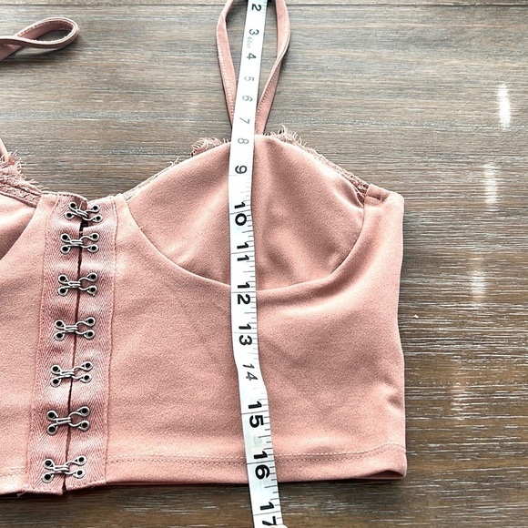 ⭐️Hesperus,Cami-Bralette,Hook & Eye Embellished,Pull-On,Soft Mauve, Size S - Picture 12 of 12